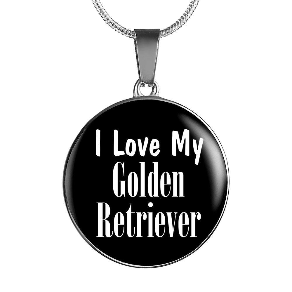 Love My Golden Retriever - Luxury Necklace