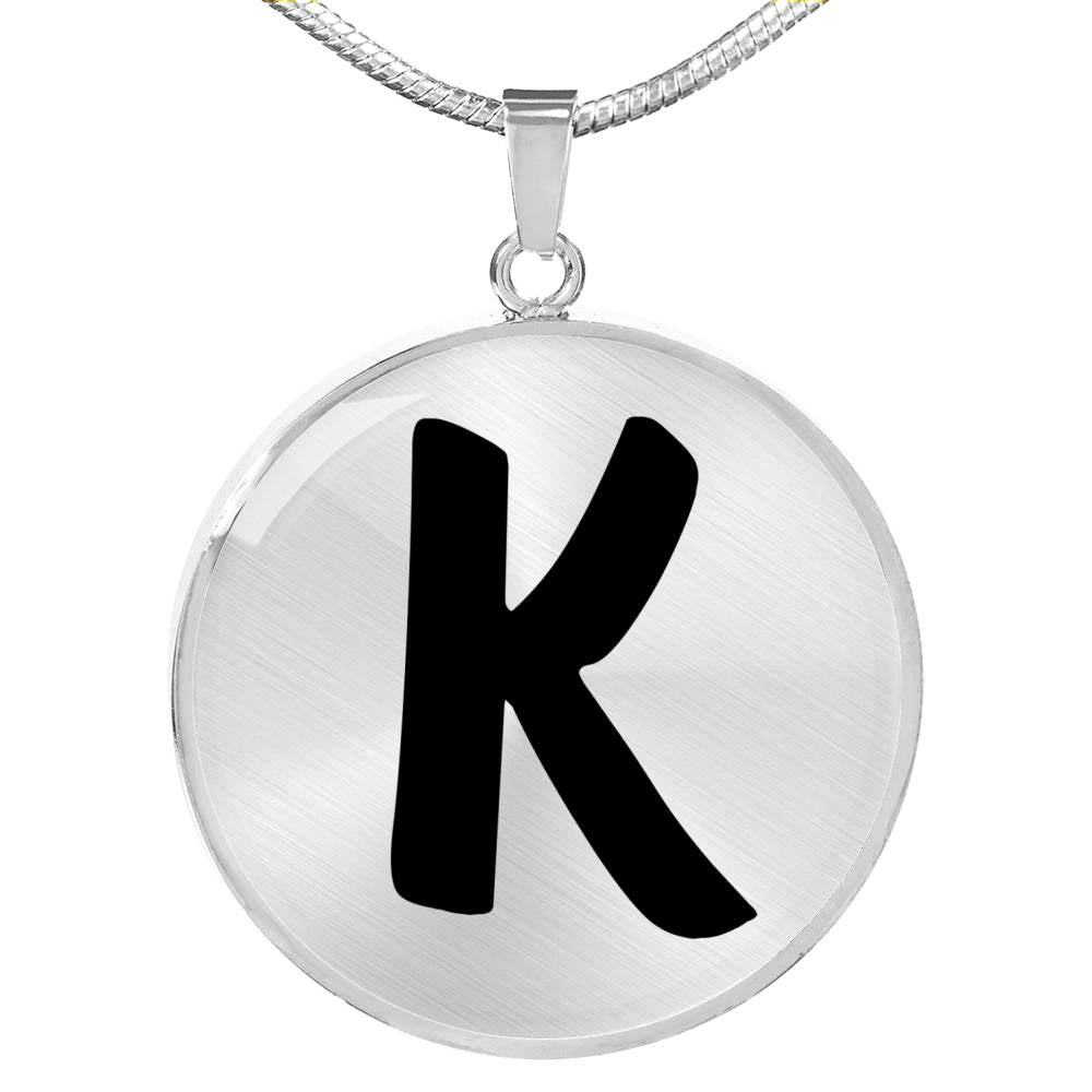 Initial K v1b - Luxury Necklace
