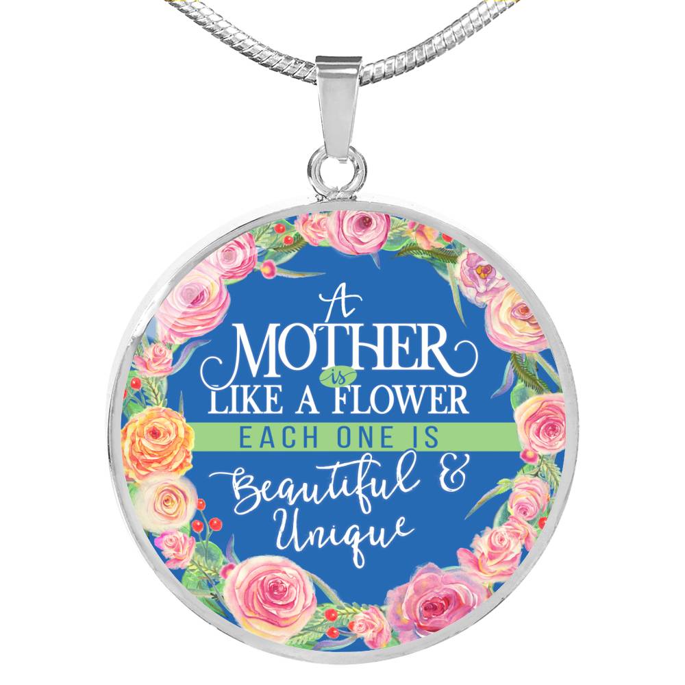 A Mother Is Like A Flower - Luxury Necklace