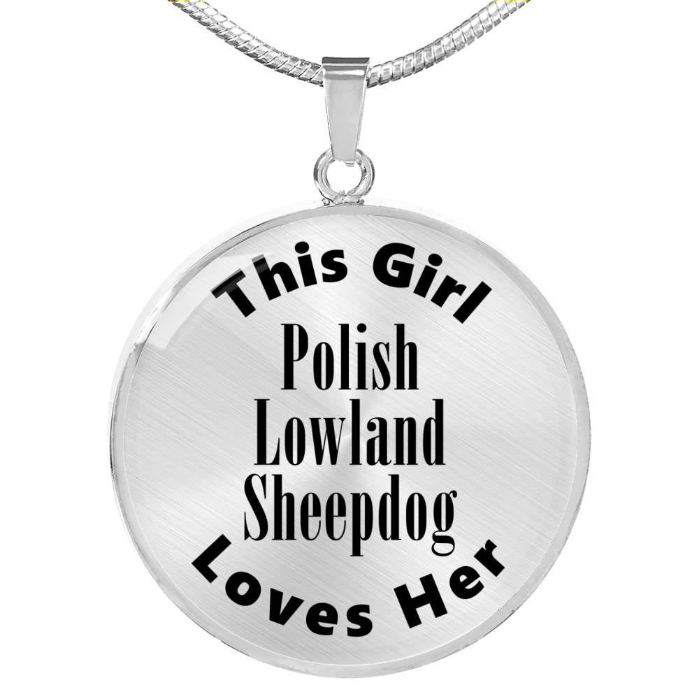 Polish Lowland Sheepdog - Luxury Necklace