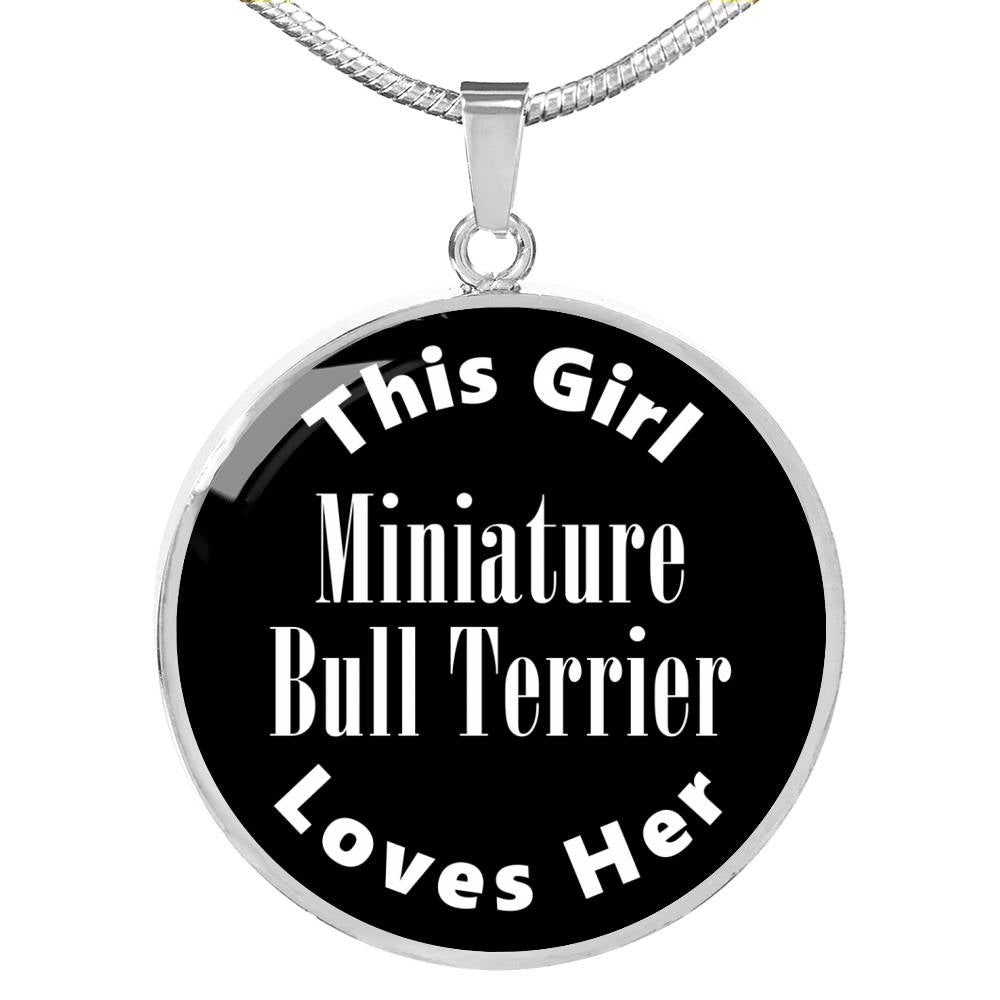 Miniature Bull Terrier v2 - Luxury Necklace