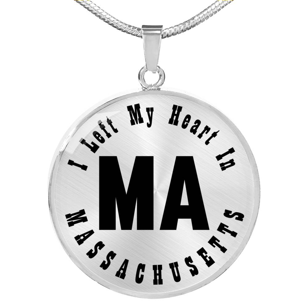 Heart In Massachusetts v01 - Luxury Necklace