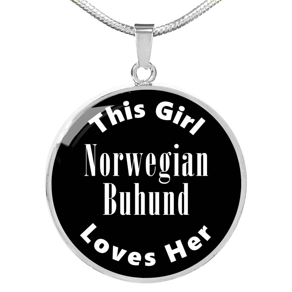 Norwegian Buhund v2 - Luxury Necklace