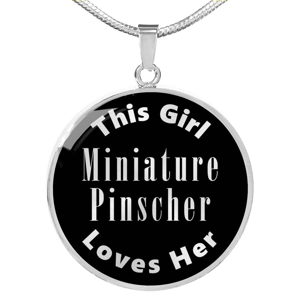 Miniature Pinscher v2s - Luxury Necklace