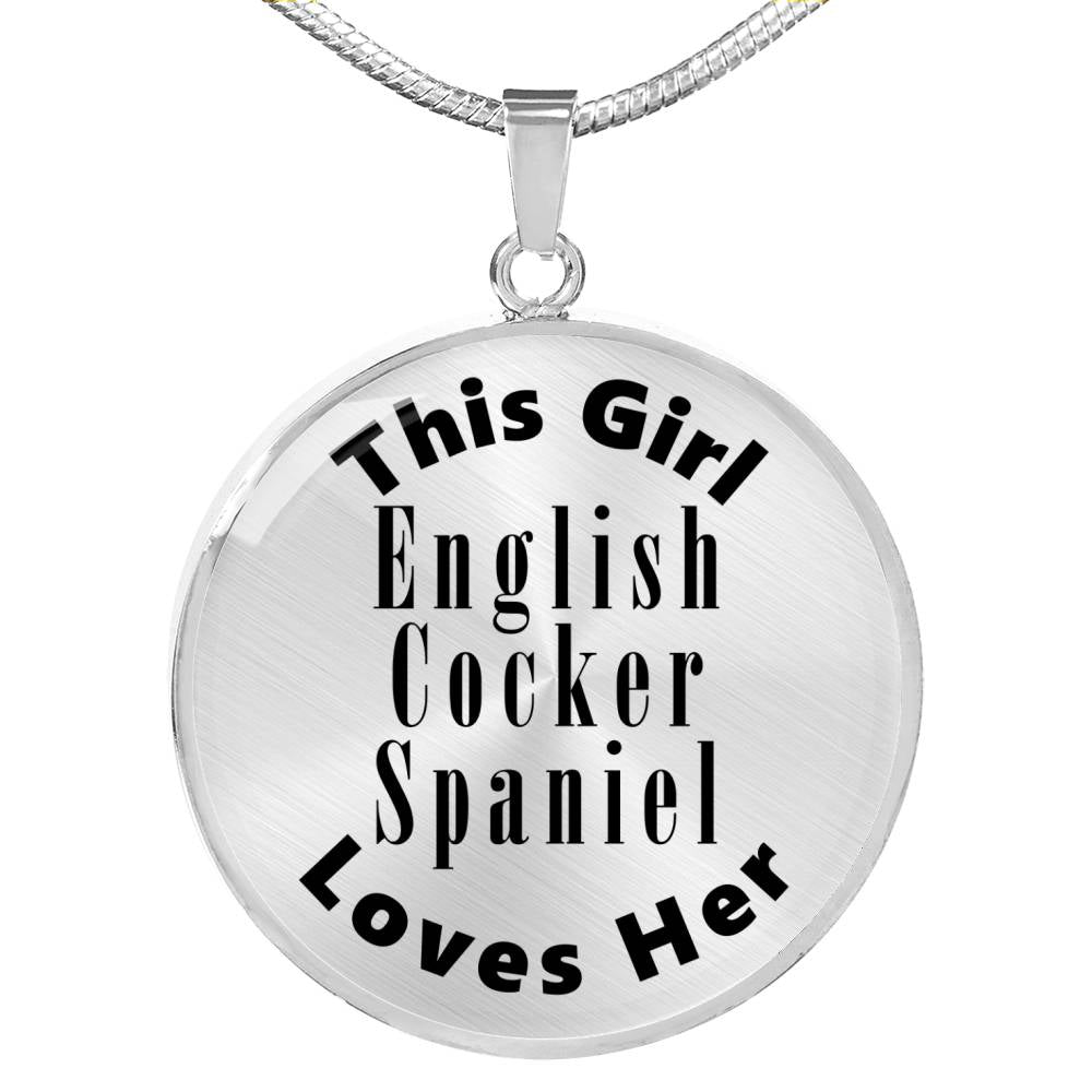 English Cocker Spaniel - Luxury Necklace