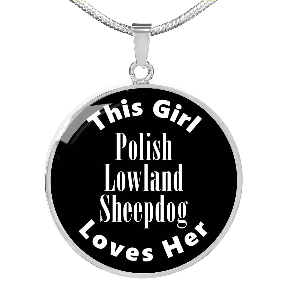 Polish Lowland Sheepdog v2 - Luxury Necklace