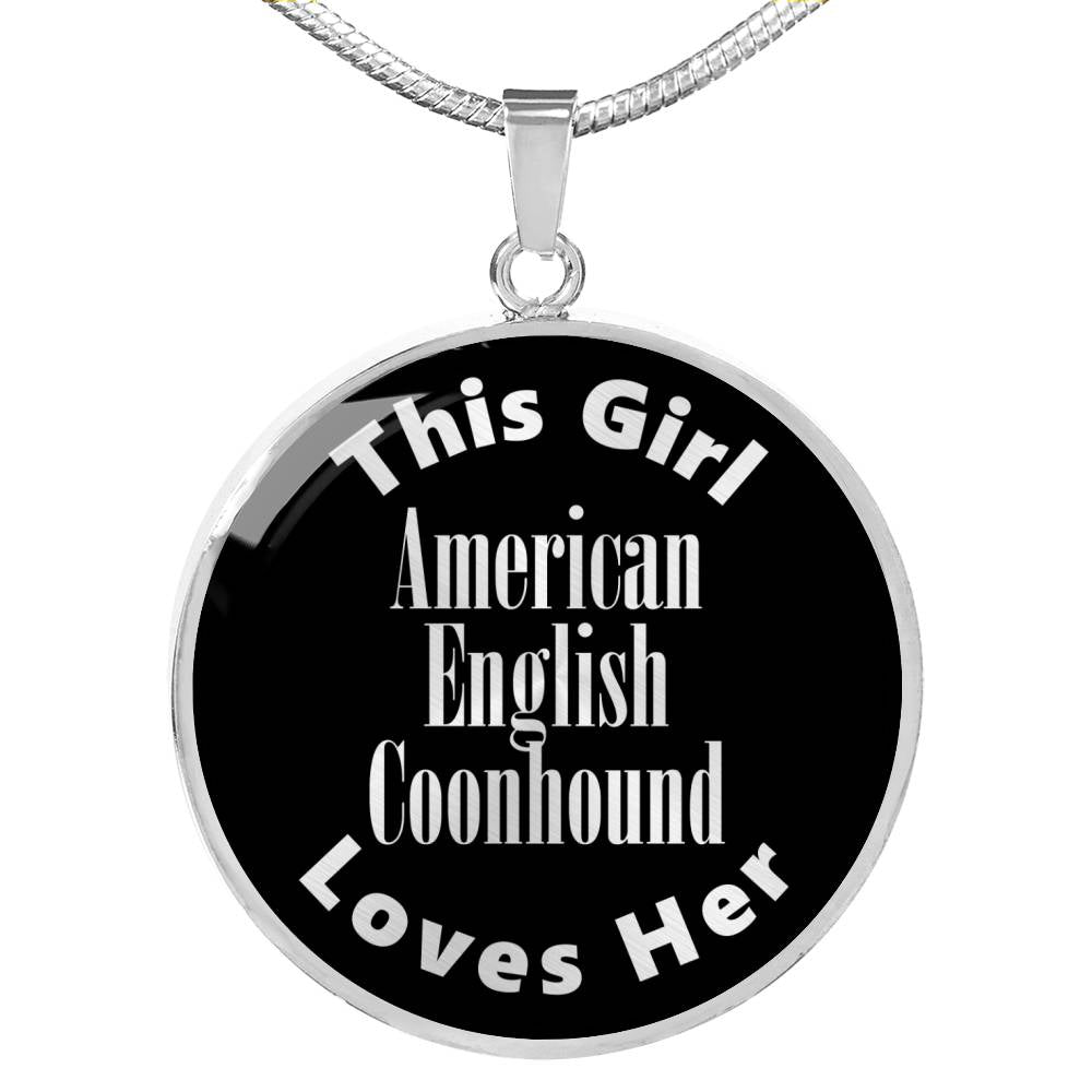 American English Coonhound v2s - Luxury Necklace