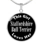 Staffordshire Bull Terrier v2s - Luxury Necklace