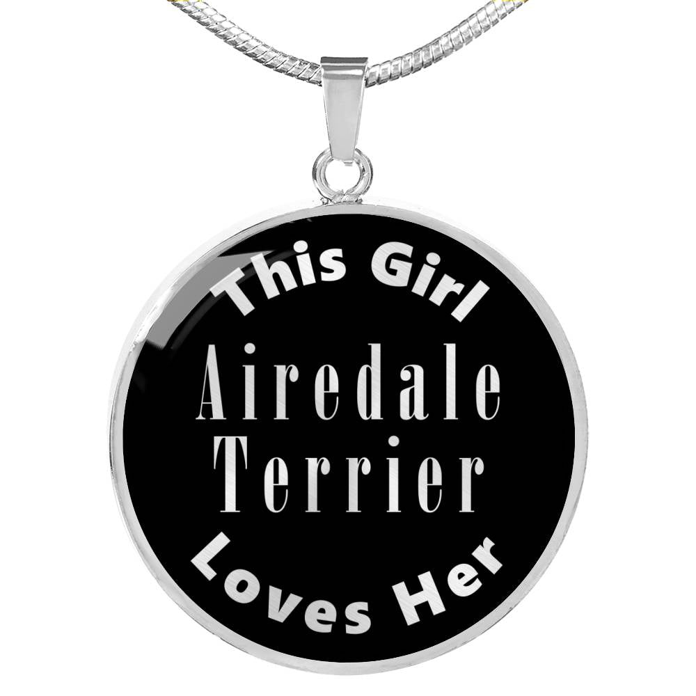 Airedale Terrier v2s - Luxury Necklace