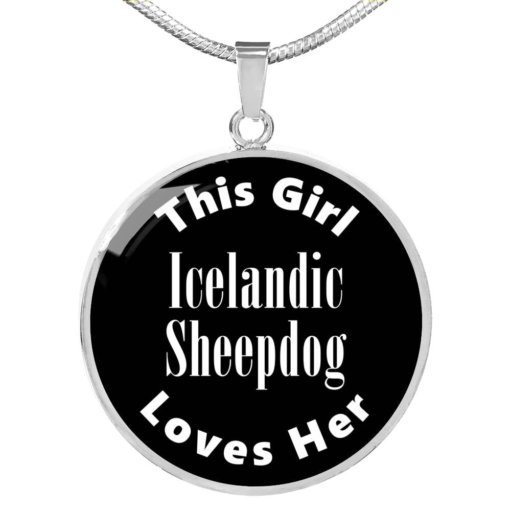 Icelandic Sheepdog v2 - Luxury Necklace