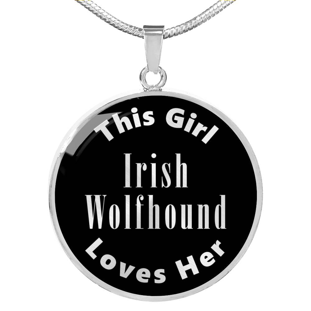 Irish Wolfhound v2s - Luxury Necklace