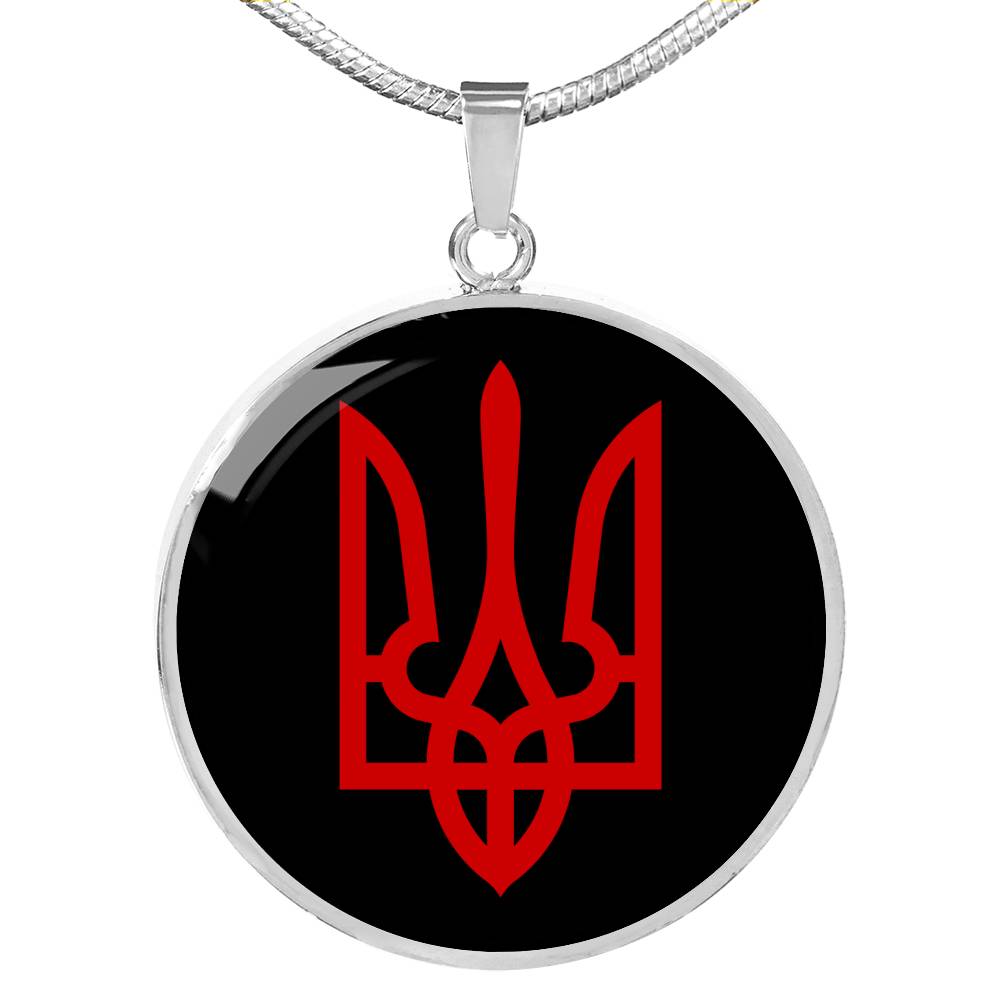 Tryzub (Red) - Luxury Necklace
