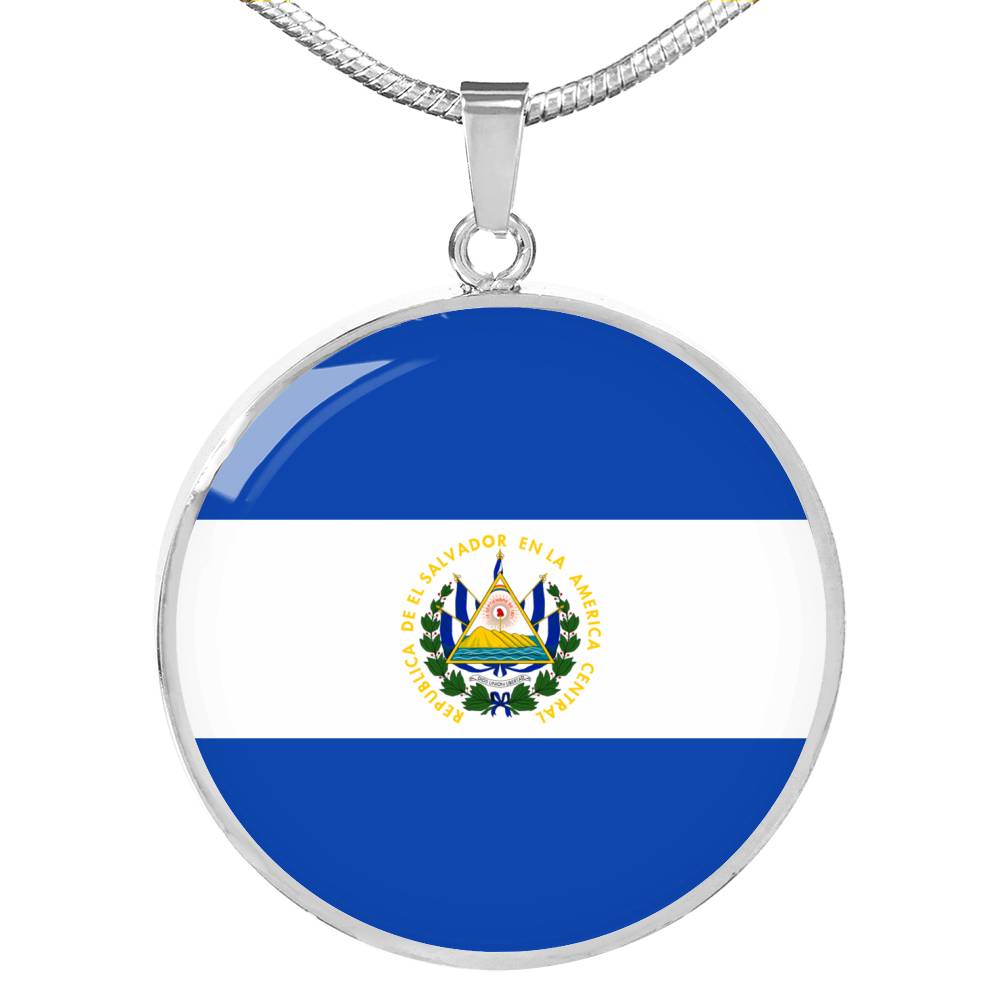 Salvadoran Flag - Luxury Necklace
