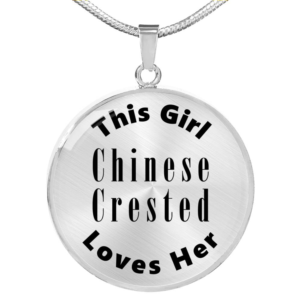 Chinese Crested - Luxury Necklace