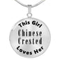 Chinese Crested - Luxury Necklace