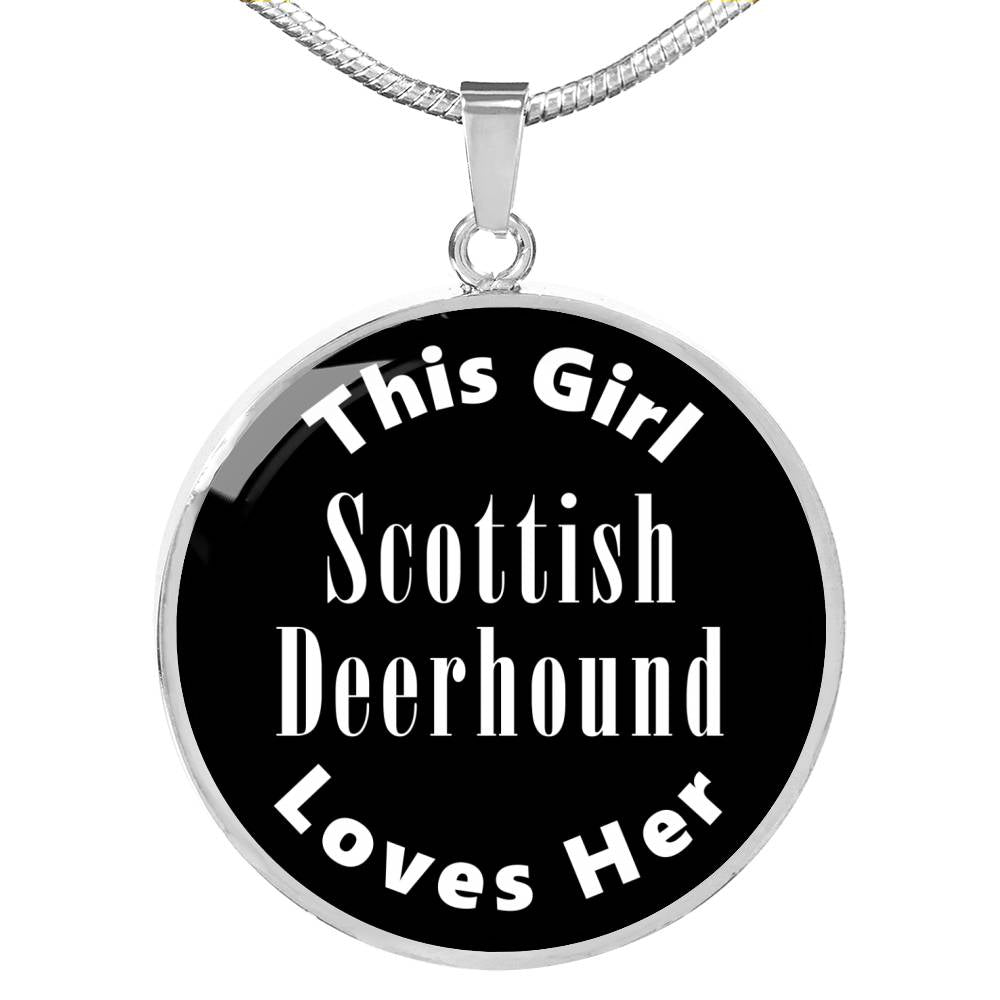 Scottish Deerhound v2 - Luxury Necklace