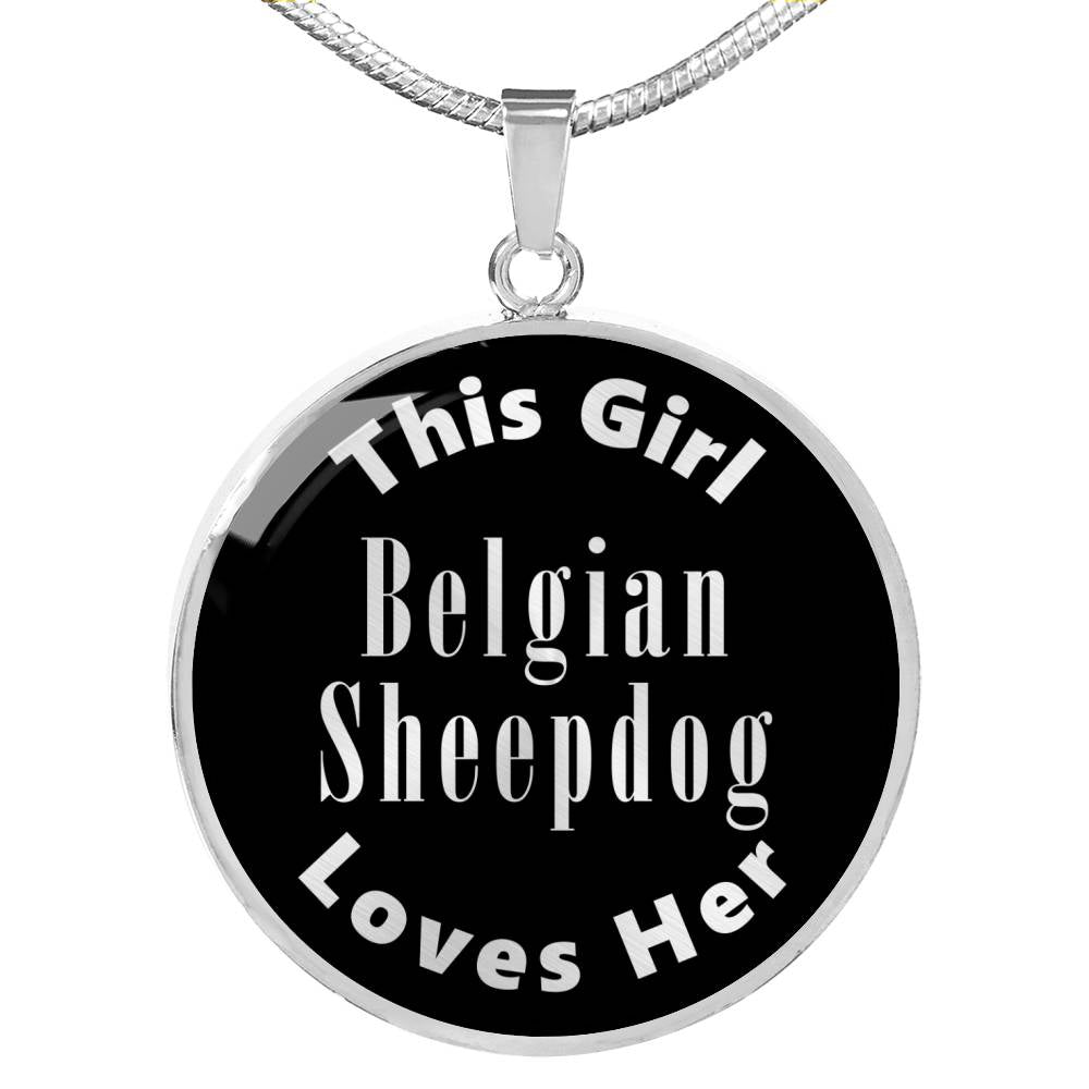 Belgian Sheepdog v2s - Luxury Necklace