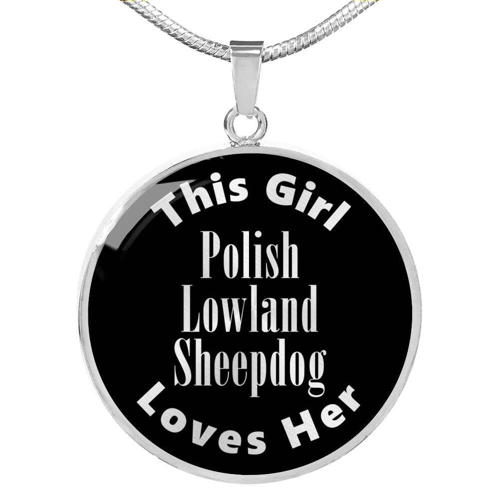 Polish Lowland Sheepdog v2s - Luxury Necklace