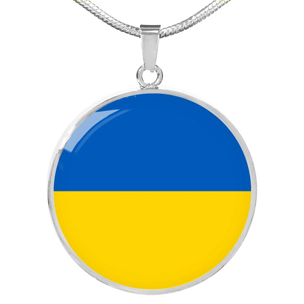 Ukrainian Flag - Luxury Necklace