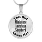 Miniature American Shepherd - Luxury Necklace