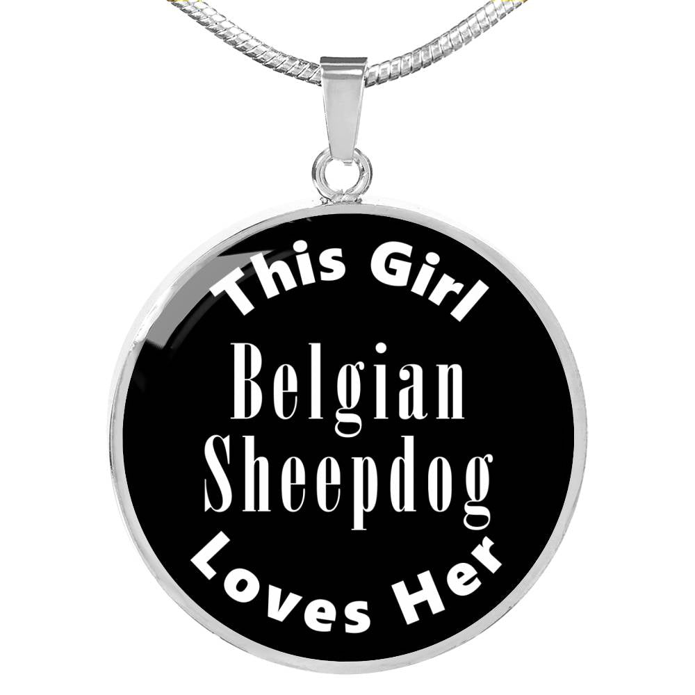 Belgian Sheepdog v2 - Luxury Necklace