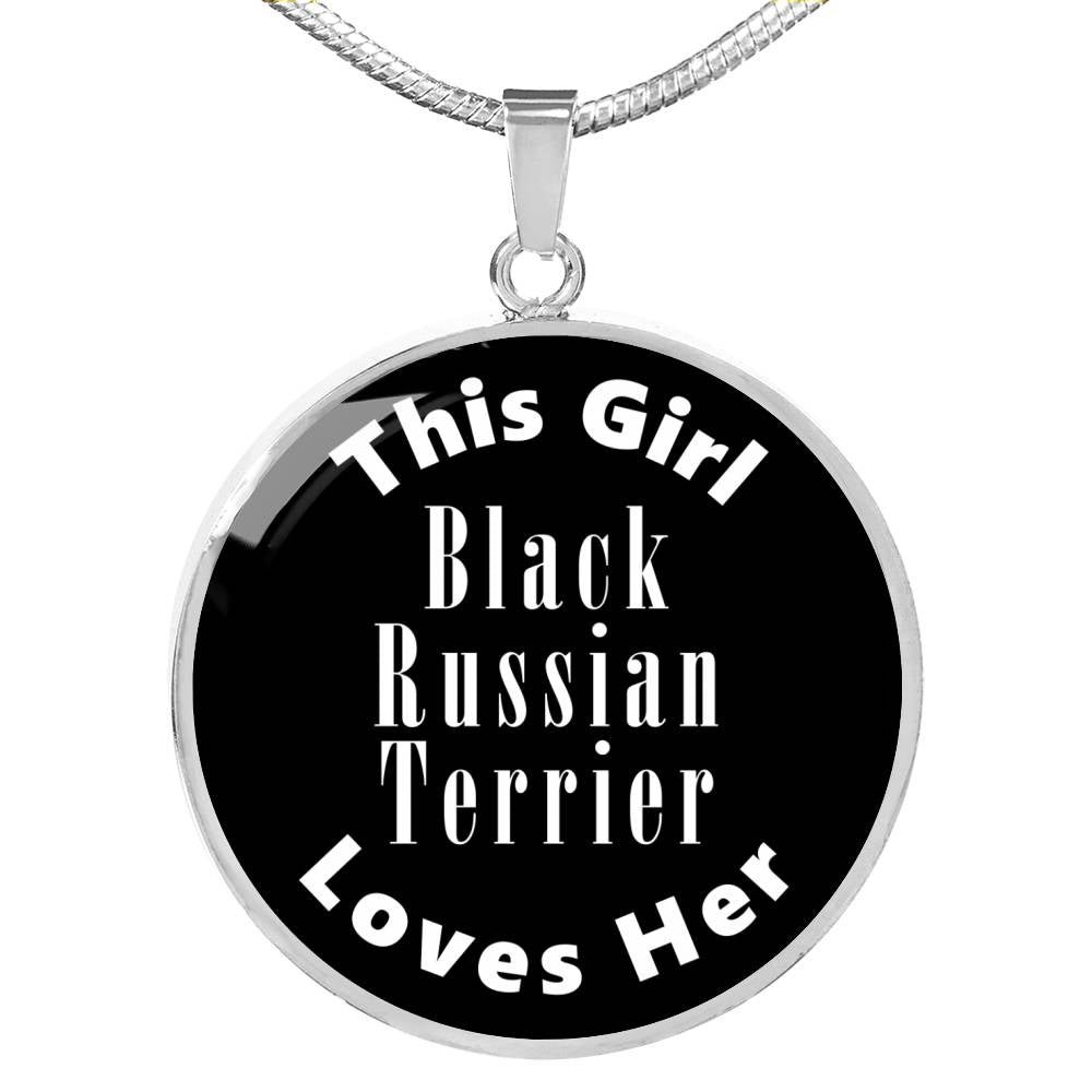 Black Russian Terrier v2 - Luxury Necklace