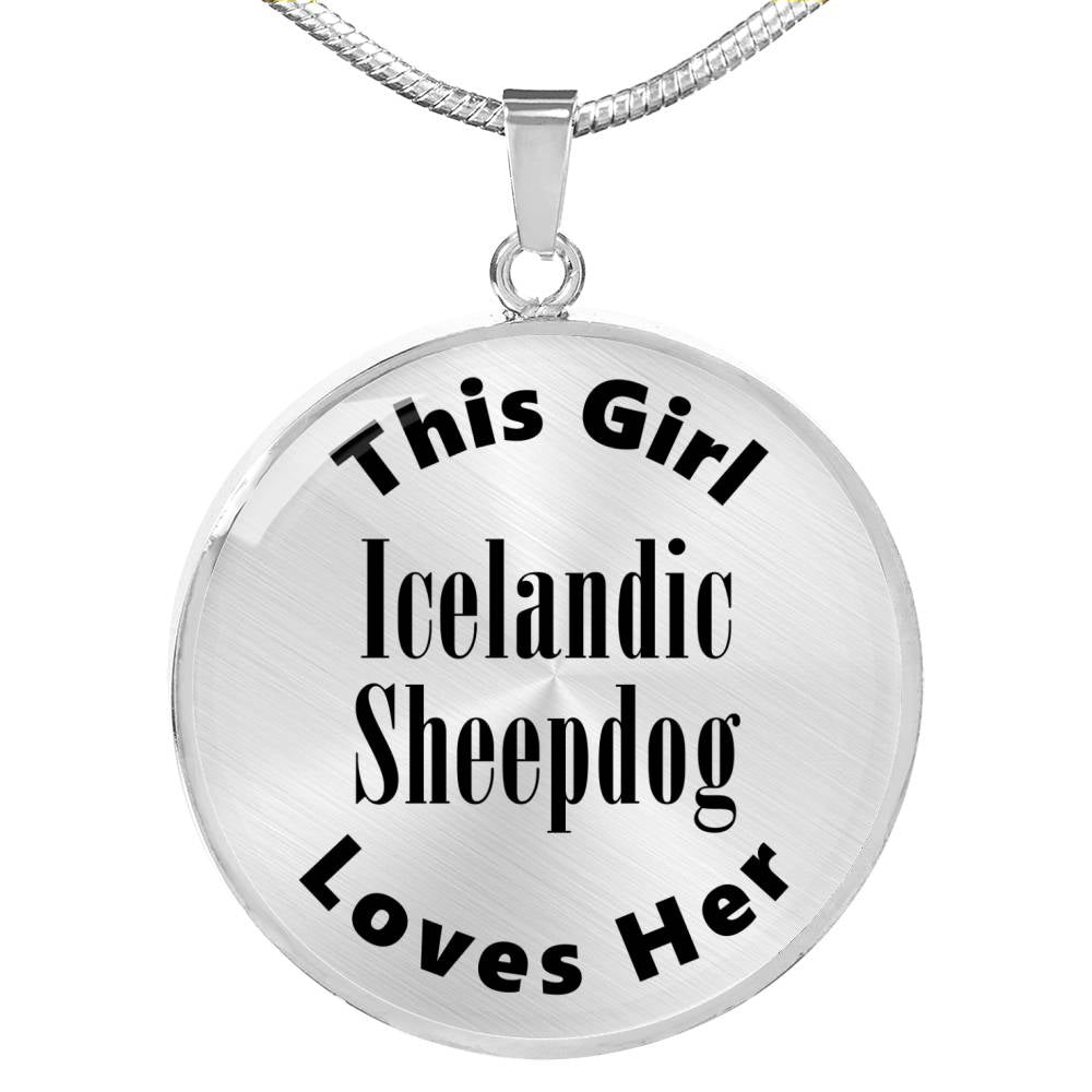 Icelandic Sheepdog - Luxury Necklace