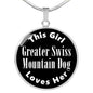 Greater Swiss Mountain Dog v2 - Luxury Necklace