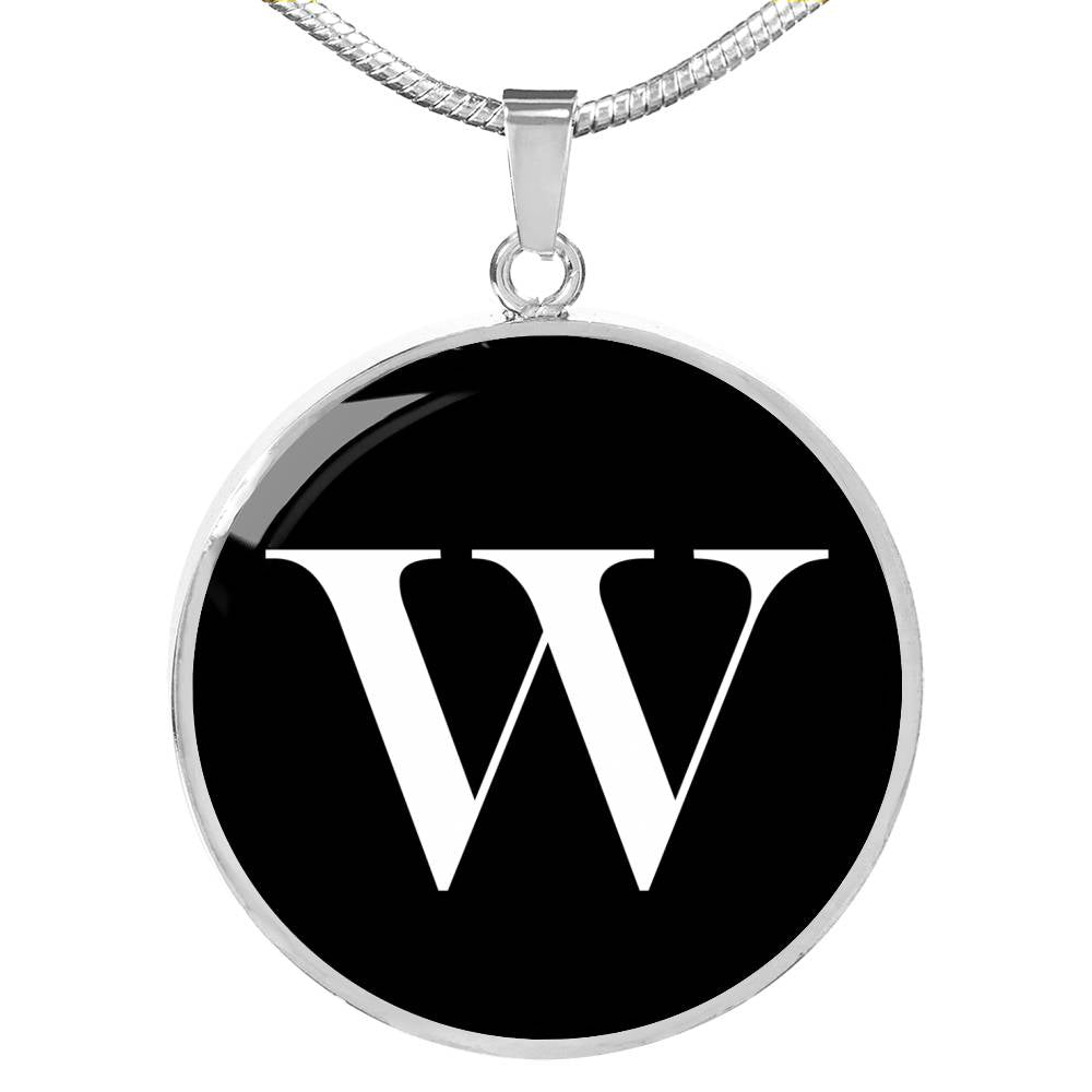 Initial W v3a - Luxury Necklace