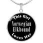 Norwegian Elkhound v2s - Luxury Necklace