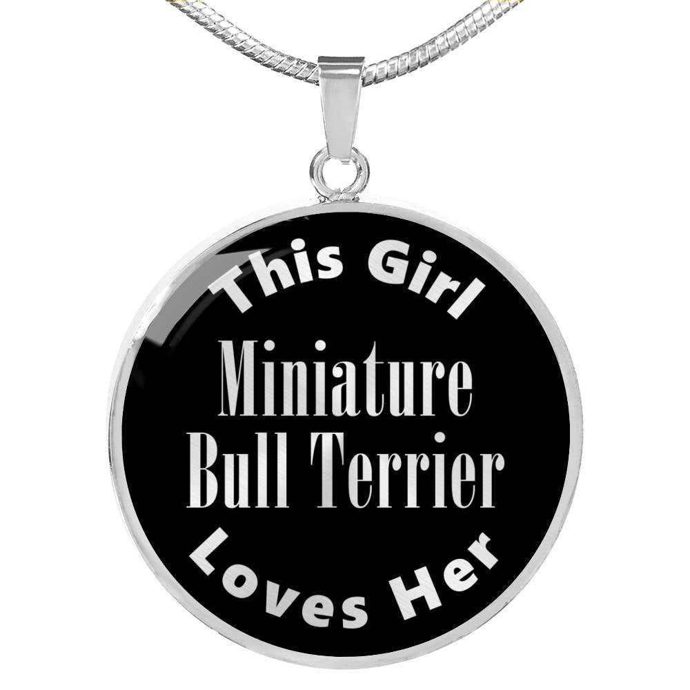 Miniature Bull Terrier v2s - Luxury Necklace