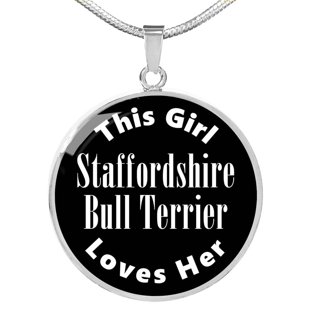 Staffordshire Bull Terrier v2 - Luxury Necklace
