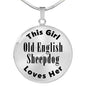 Old English Sheepdog - Luxury Necklace