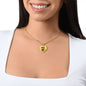 May  v01 - 18k Gold Finished Heart Pendant Luxury Necklace