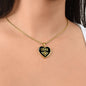Jana v02 - 18k Gold Finished Heart Pendant Luxury Necklace