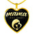 Mama, Est. 2007 v2 - 18k Gold Finished Heart Pendant Luxury Necklace