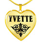 Yvette v01 - 18k Gold Finished Heart Pendant Luxury Necklace