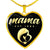 Mama, Est. 1985 v2 - 18k Gold Finished Heart Pendant Luxury Necklace