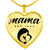 Mama, Est. 1984 - 18k Gold Finished Heart Pendant Luxury Necklace
