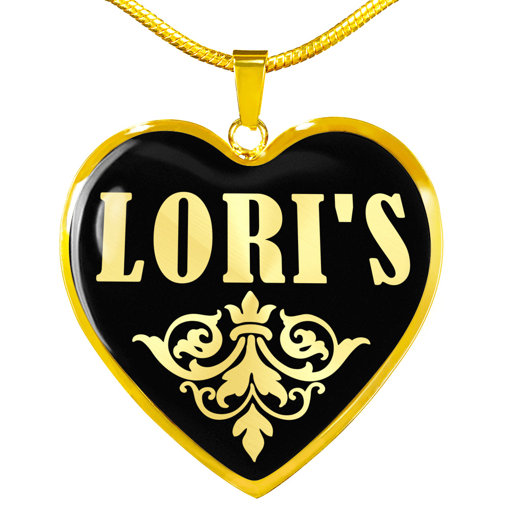 LORI'S - 18k Gold Finished Heart Pendant Luxury Necklace