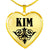 Kim v01 - 18k Gold Finished Heart Pendant Luxury Necklace