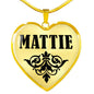 Mattie v01 - 18k Gold Finished Heart Pendant Luxury Necklace