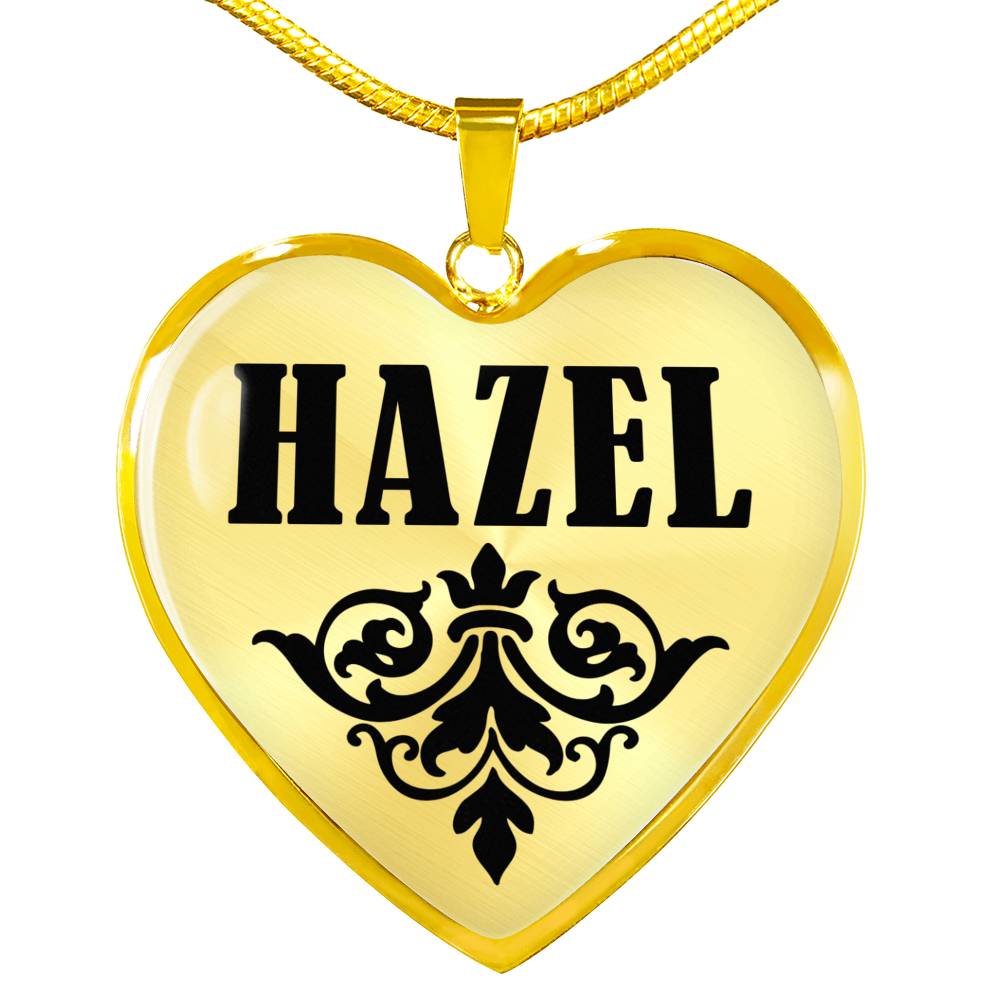 Hazel v01 - 18k Gold Finished Heart Pendant Luxury Necklace