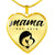 Mama, Est. 2016 - 18k Gold Finished Heart Pendant Luxury Necklace