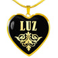 Luz v02 - 18k Gold Finished Heart Pendant Luxury Necklace