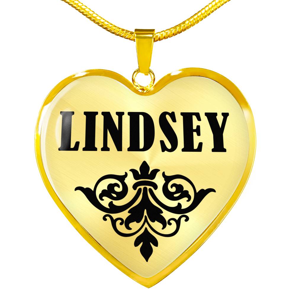 Lindsey v01 - 18k Gold Finished Heart Pendant Luxury Necklace