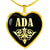 Ada v02 - 18k Gold Finished Heart Pendant Luxury Necklace