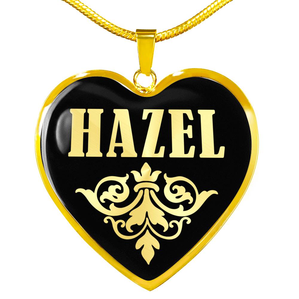 Hazel v02 - 18k Gold Finished Heart Pendant Luxury Necklace