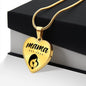 Mama, Est. 2023 - 18k Gold Finished Heart Pendant Luxury Necklace