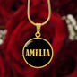 Amelia v02 - 18k Gold Finished Luxury Necklace